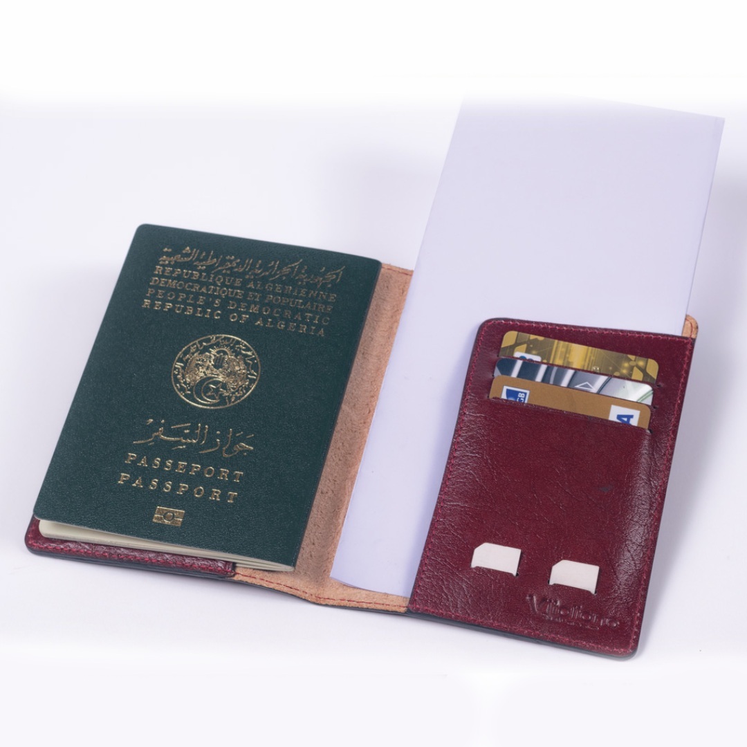 Porte Passeport en Cuir